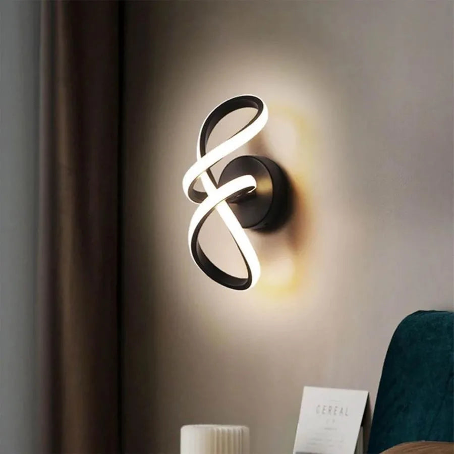 Aplica LED Isaura 23W Alb Negru, imaginea 2