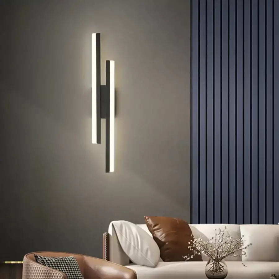 Aplica LED Lyra, 18W, Acril, Alb Negru, imaginea 2