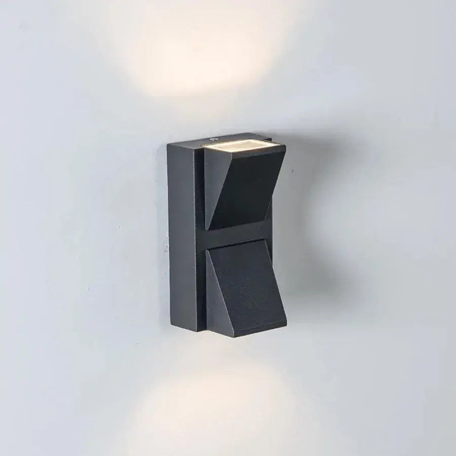 Aplica LED Scarlat Exterior, 6W, Negru, Metal, IP65, 3000K, imaginea 2