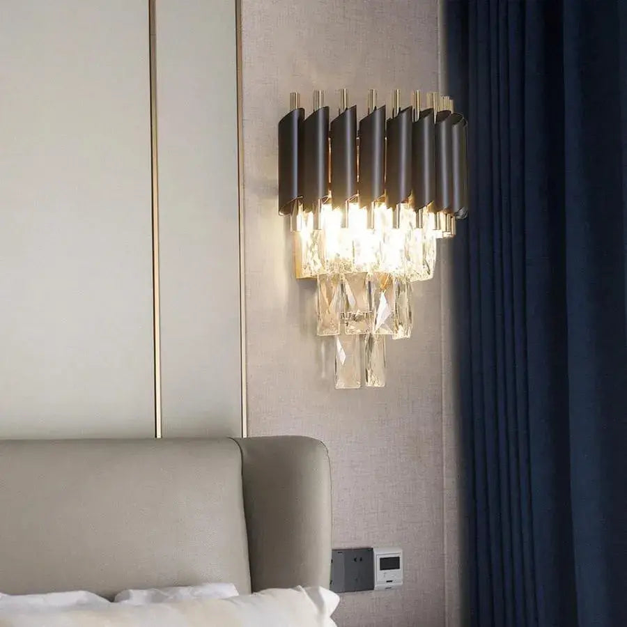 Aplica Candelabru Cristal VERSAILLES Piccolo, 2xE14, Negru, imaginea 1