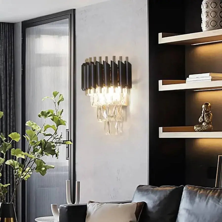 Aplica Candelabru Cristal VERSAILLES Piccolo, 2xE14, Negru, imaginea 3