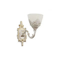 Aplica Rustic COTTAGE, 1xE27, Alb, Metal si Sticla