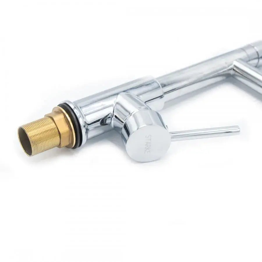 Baterie Bucatarie cu Dus Extractibil, Inox si Alama Crom, YD/301
