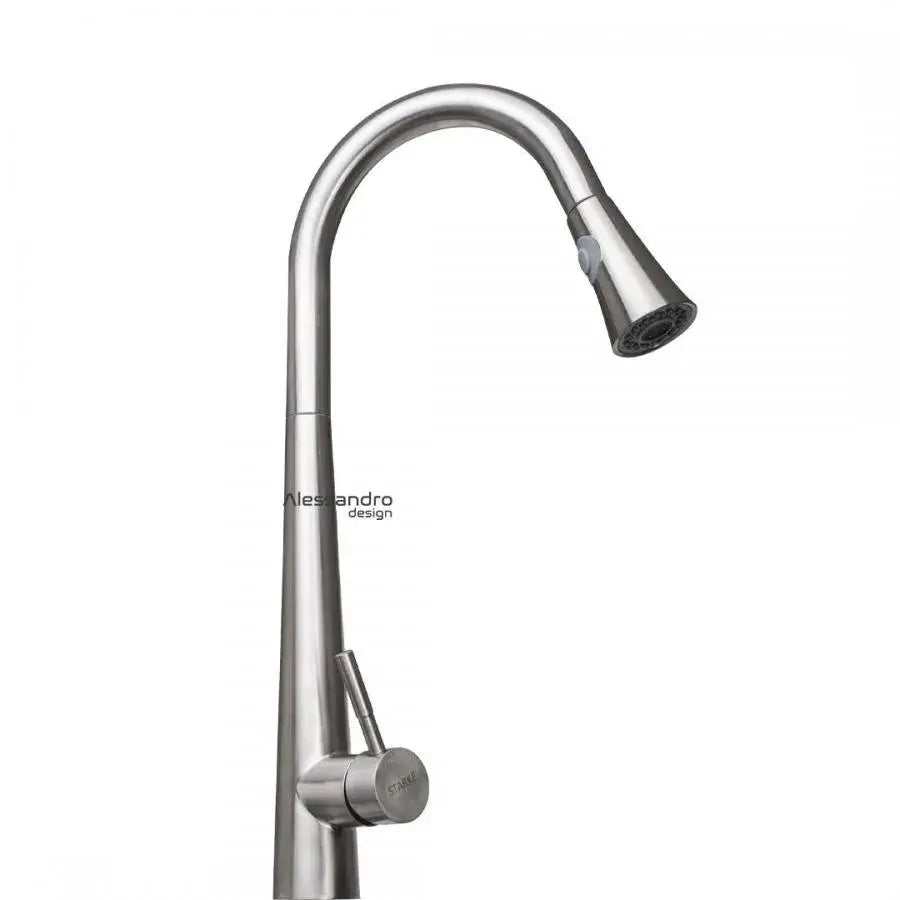 Baterie Bucatarie cu Dus Extractibil, Inox SUS304, Satinat, CF021, imaginea 1