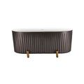 Cada Freestanding, Ovala, Acril, Bright Grey, 170×78×70 Cm