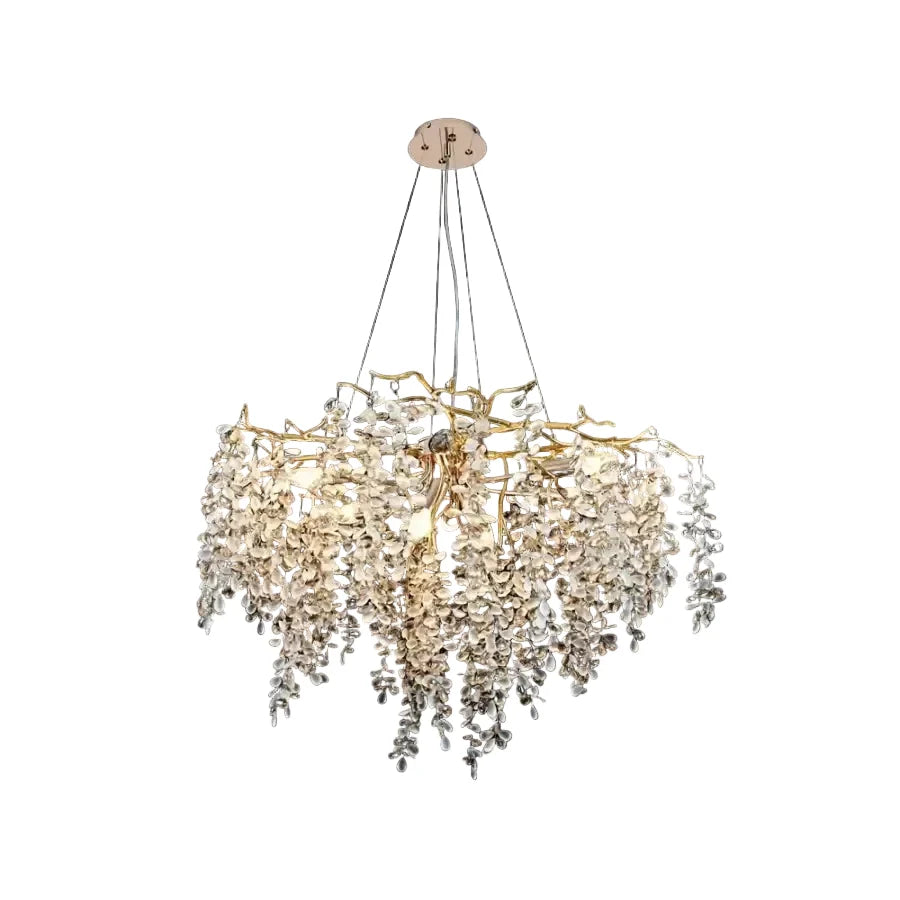 Candelabru Cristal Joaquin 8x E14 Auriu