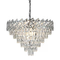 Candelabru Cristal Joel 10 x E27 Argintiu