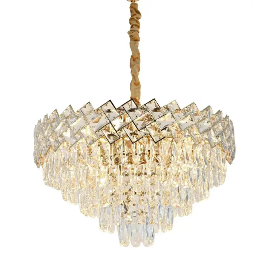Candelabru Cristal Joel 10x E27 Auriu