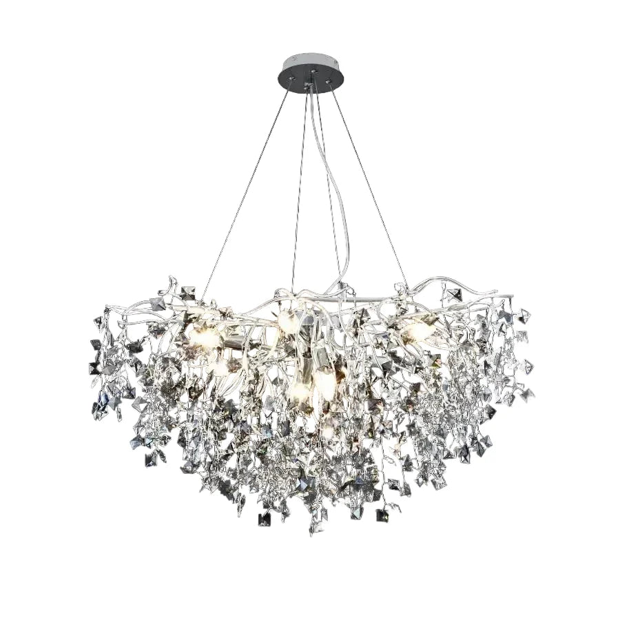Candelabru cu Cristal Connan 6xE14 Alb