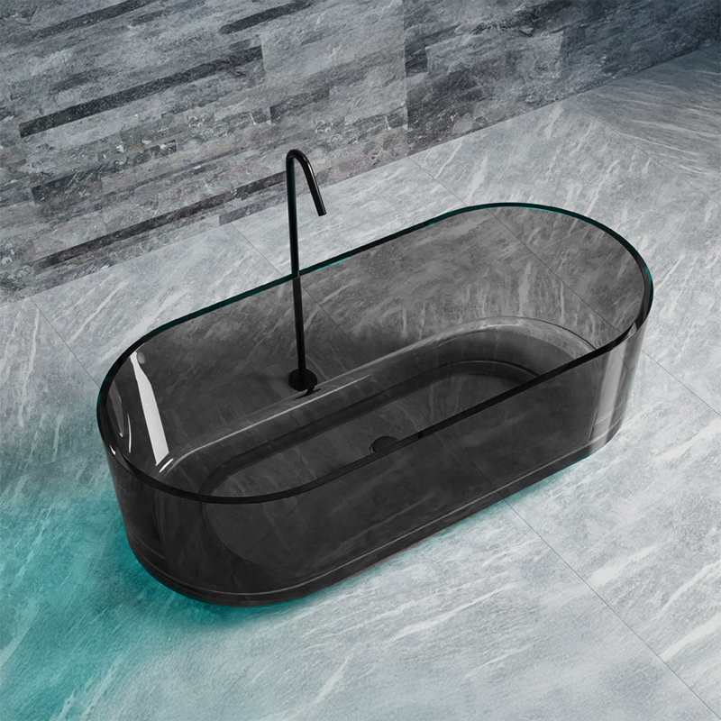 Cada Freestanding, Ovala, Smoke Grey, Rasina, 170x78x56cm