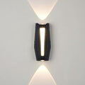 Aplica LED AX218 de Exterior si Interior, 2 Surse x 8W, Metalic, Negru, 3000K