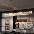 Lustra LED suspendata cu Telecomanda MARISTELLA 90W, lumina Rece/Calda/Neutra 3000K/4000K/6000K, Dimabila, Inaltime Reglabila, Auriu, Metal si Cristal