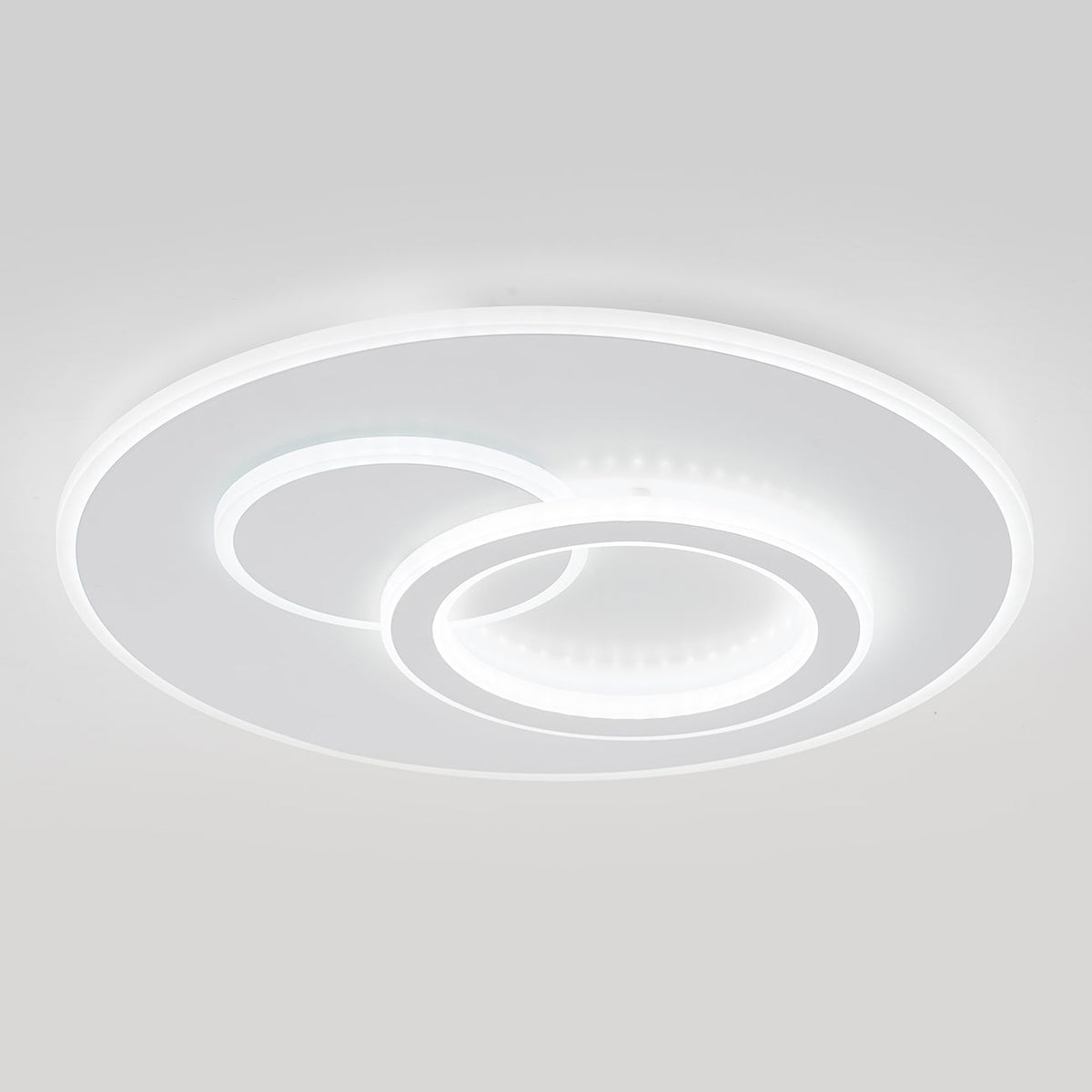 Lustra LED cu telecomanda NOLUX 34W, Rotunda, lumina Rece/Calda/Neutra, Dimabila, Alb, imaginea 4
