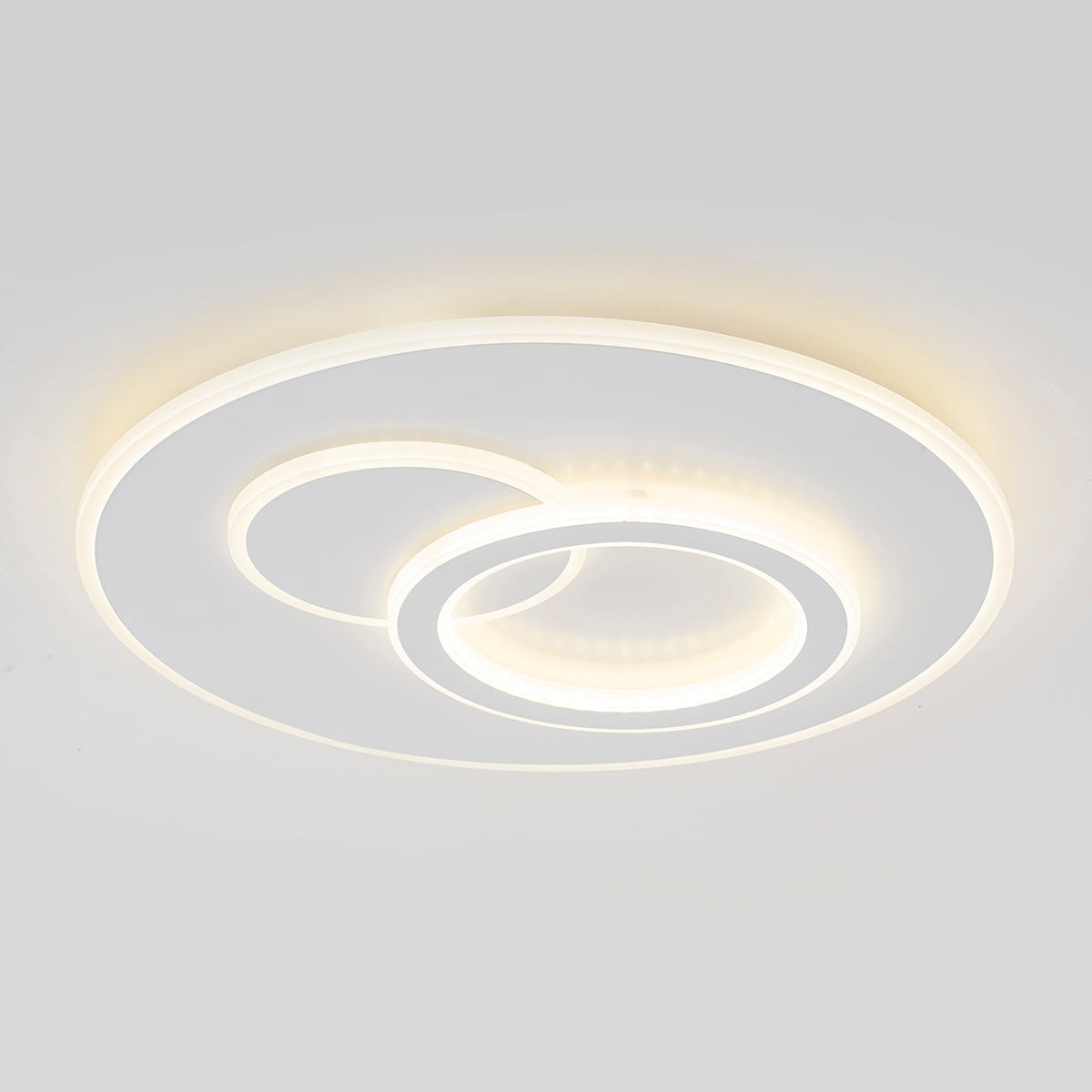 Lustra LED cu telecomanda NOLUX 34W, Rotunda, lumina Rece/Calda/Neutra, Dimabila, Alb, imaginea 3