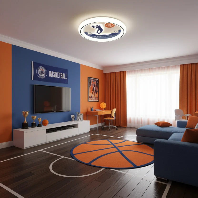 Lustra LED cu telecomanda 88W, Diametru 50cm, lumina Rece/Calda/Neutra, Albastru LL2588