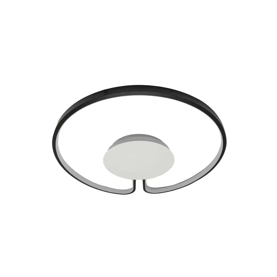 Lustra LED ADARA 90W, Rotunda, lumina Neutra, 4000K, Negru