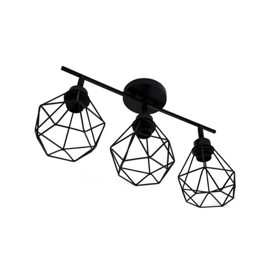 Lustra Ailyn 3x E27 Negru, imaginea 1