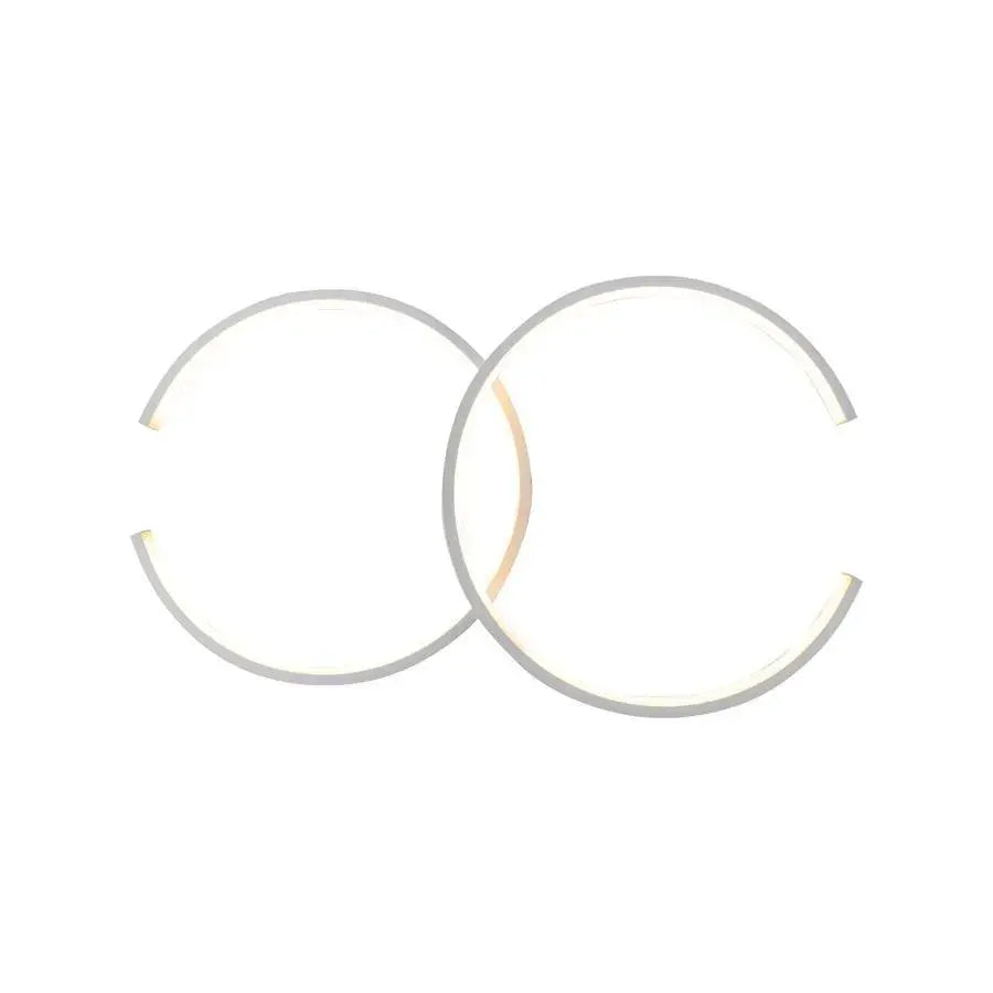 Lustra LED cu telecomanda NOAH 64W, 2 Elemente, lumina Rece/Calda/Neutra, Dimabila, Alb