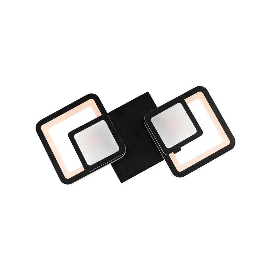 Lustra LED cu telecomanda BALANS 44W, 2 Patrate, lumina Rece/Calda/Neutra, Dimabila, Negru, imaginea 5