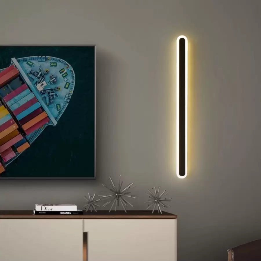 Aplica LED CASSIUS, 24W, Liniara, lumina Rece/Calda/Neutra, Negru