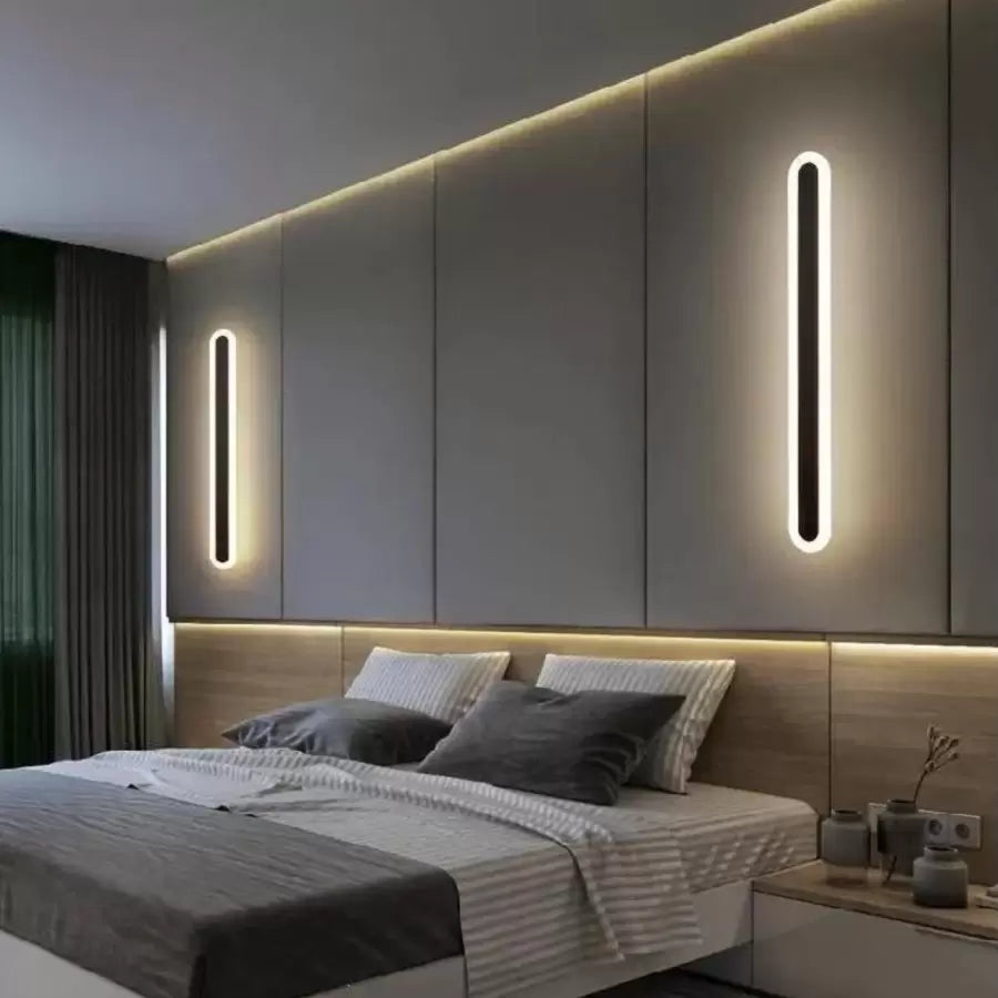 Aplica LED CASSIUS, 24W, Liniara, lumina Rece/Calda/Neutra, Negru