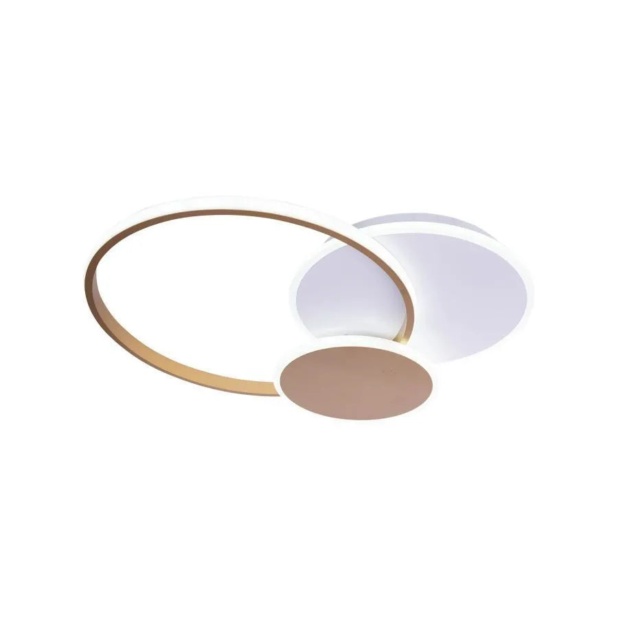 Lustra LED cu telecomanda KILLIAN 46W, 3 Cercuri, lumina Rece/Calda/Neutra 3000K/4000K/6000K, Dimabila, Auriu Alb, imaginea 3