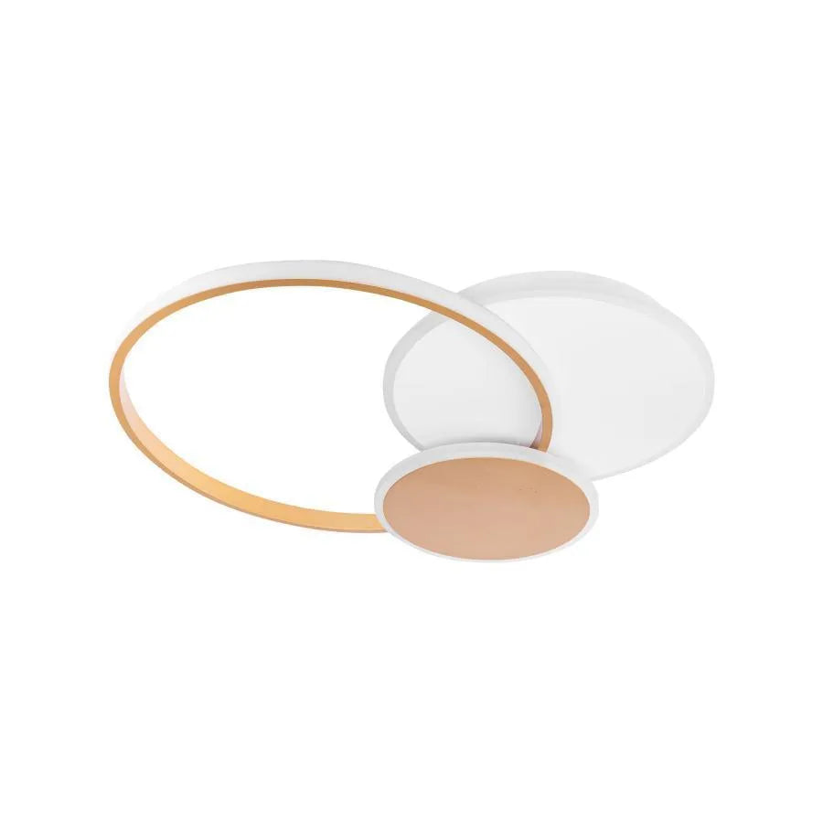 Lustra LED cu telecomanda KILLIAN 46W, 3 Cercuri, lumina Rece/Calda/Neutra 3000K/4000K/6000K, Dimabila, Auriu Alb, imaginea 7