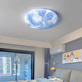 Lustra LED EARTH 41W, Diametru 30cm, lumina Rece/Calda/Neutra, Albastru