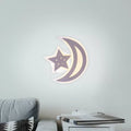 Aplica LED ELLY 36W, Luna si Stea, lumina Rece/Calda/Neutra, Maro
