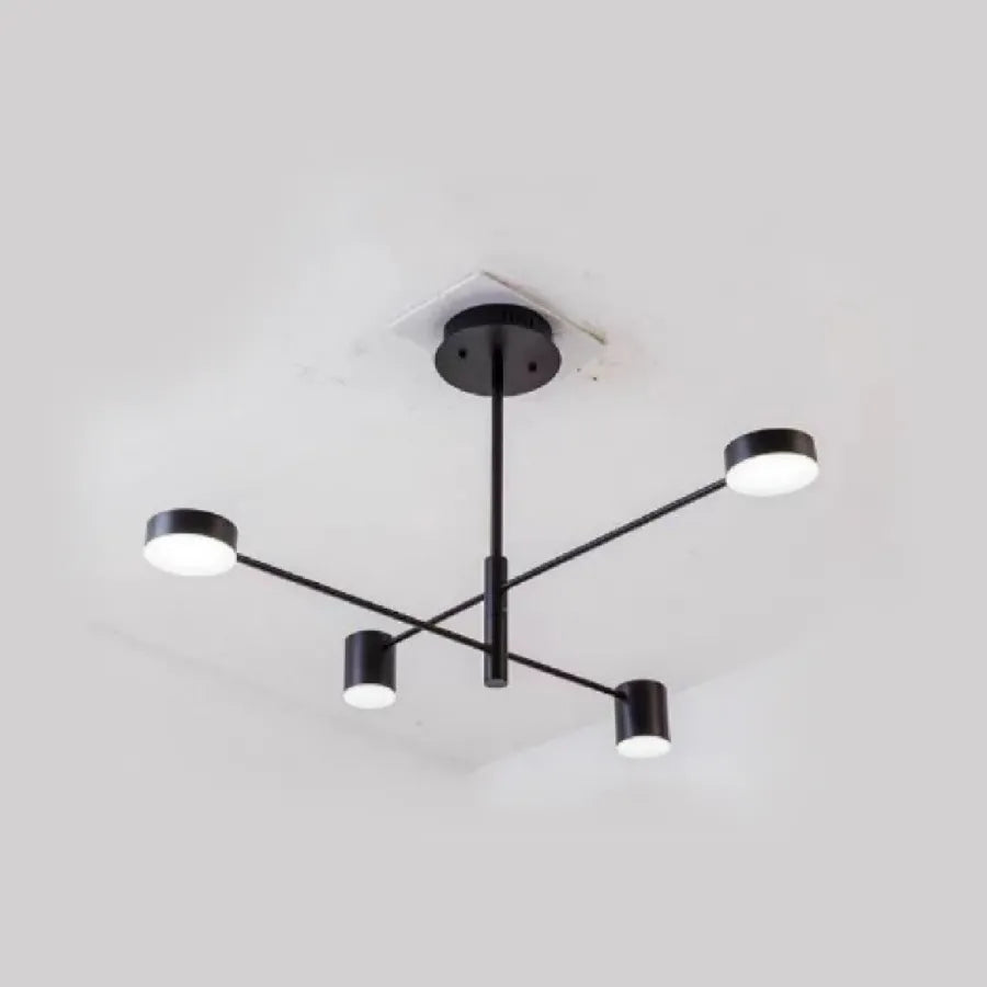 Lustra LED GALIOS 48W, 4 Elemente, lumina Rece/Calda/Neutra, Negru, imaginea 4