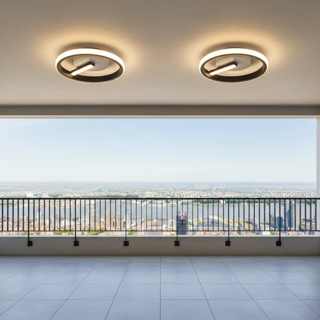 Lustra LED VICTORIA 19W, Rotunda, lumina Rece/Calda/Neutra, Negru, Alb, imaginea 2
