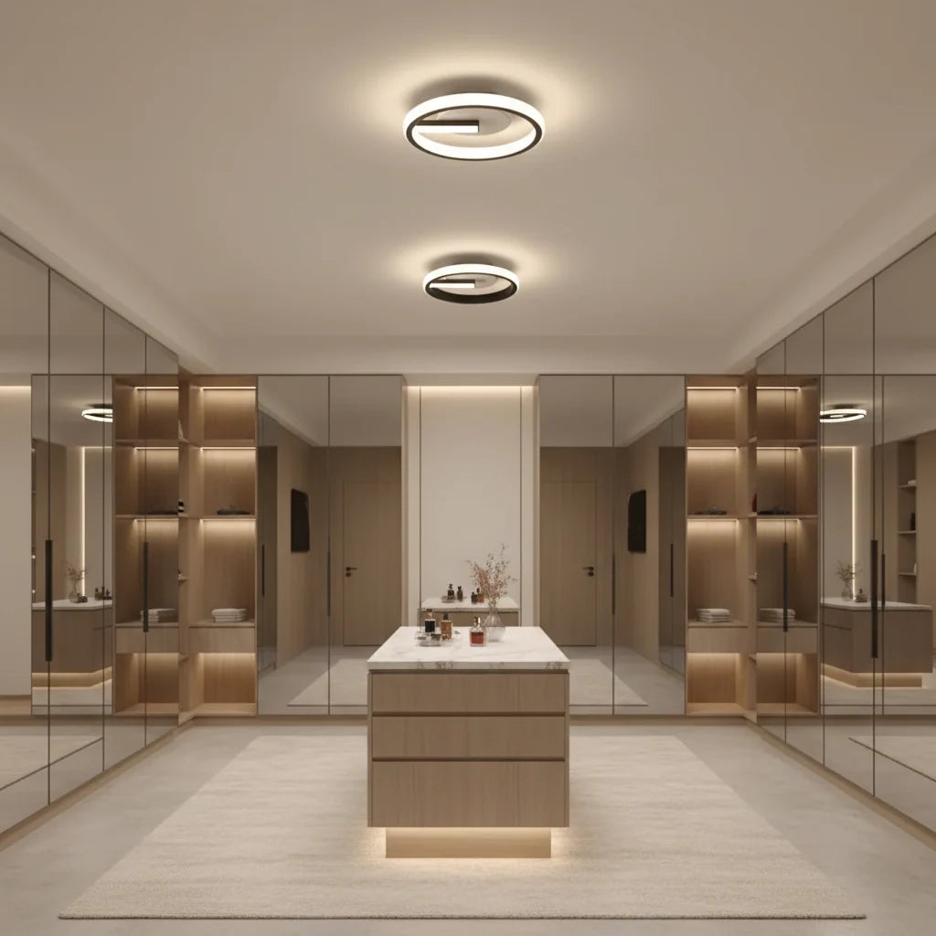 Lustra LED VICTORIA 19W, Rotunda, lumina Rece/Calda/Neutra, Negru, Alb, imaginea 3