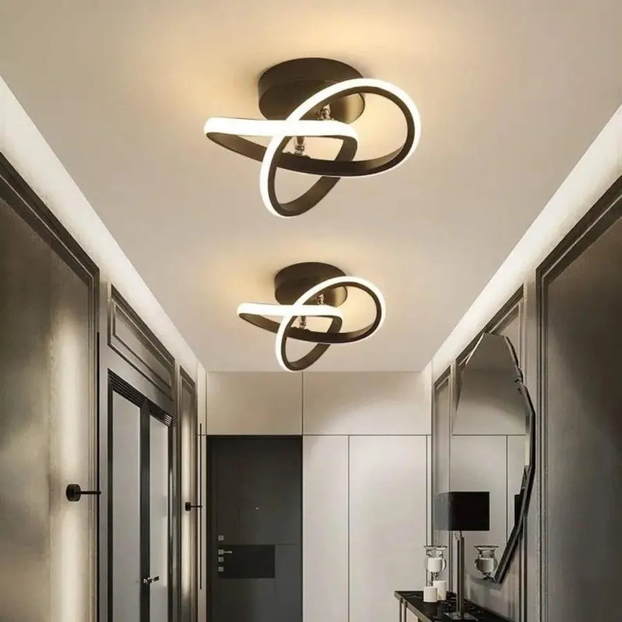 Lustra LED VERTEX Flow 24W, Diametru 25cm, lumina Rece/Calda/Neutra, Negru, imaginea 2