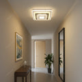 Lustra LED cu cristal MITA 39W, 20x20cm, Patrata, Lumina Rece/Calda/Neutra, Alb