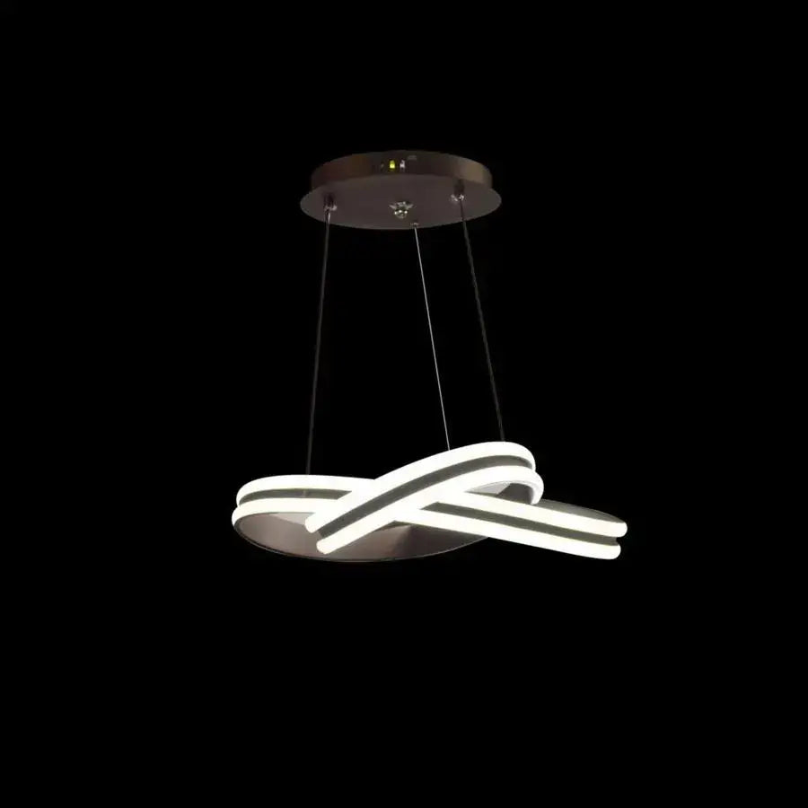 Lustra LED suspendata cu telecomanda INFINITY LOOP 61W, lumina Rece/Calda/Neutra, Dimabila, Negru, Inaltime Reglabila