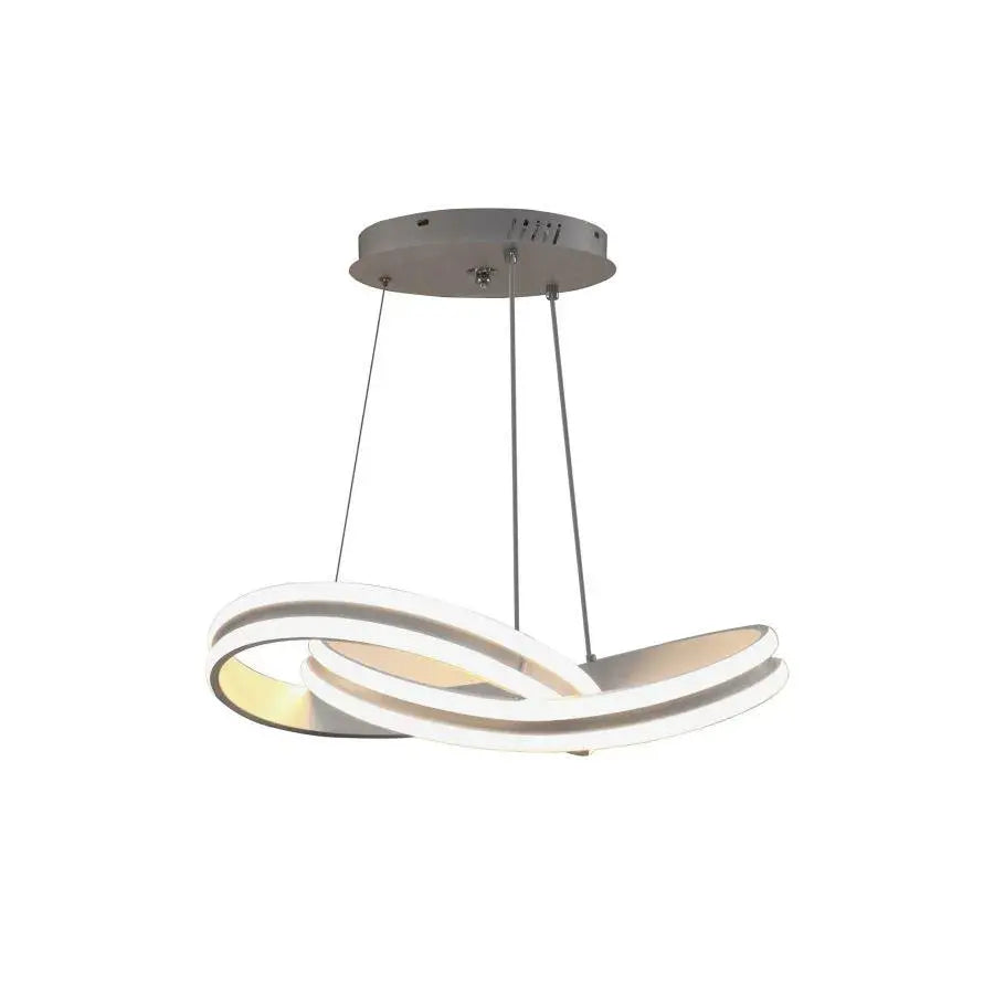 Lustra LED suspendata cu telecomanda INFINITY LOOP 120W, lumina Rece/Calda/Neutra, Dimabila, Alb, Inaltime Reglabila