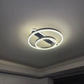 Lustra LED cu telecomanda JUNE 144W, 2 Cercuri, lumina Rece/Calda/Neutra, Dimabila, Negru