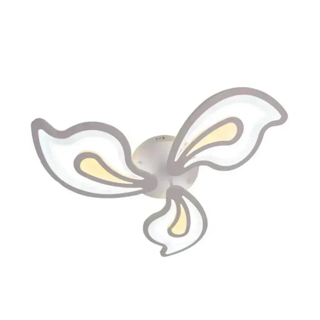 Lustra LED cu telecomanda GLORIOSA 40W, 3 Petale, lumina Rece/Calda/Neutra, Dimabila, Alb, imaginea 1