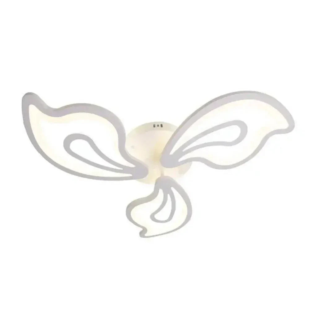 Lustra LED cu telecomanda GLORIOSA 40W, 3 Petale, lumina Rece/Calda/Neutra, Dimabila, Alb, imaginea 4