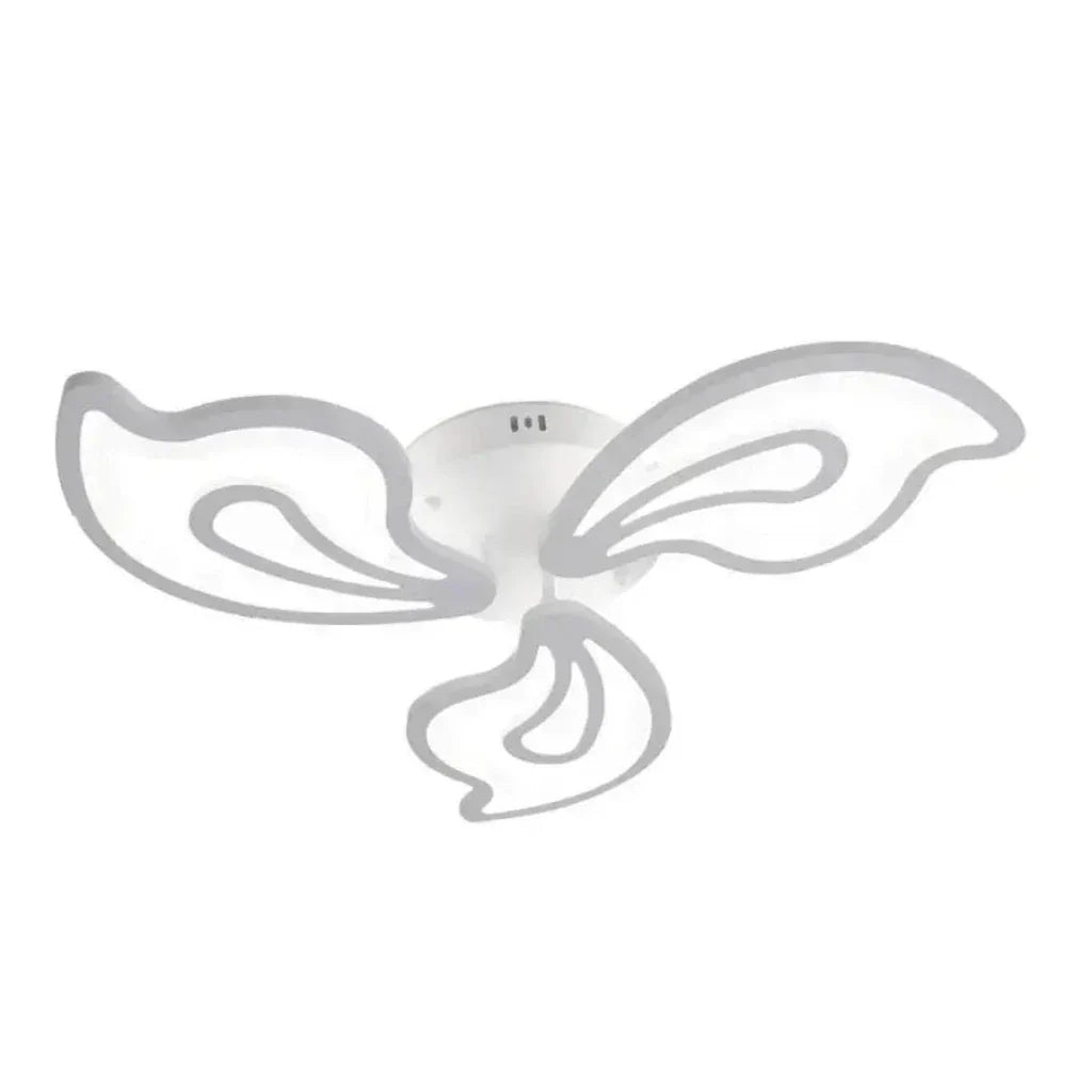 Lustra LED cu telecomanda GLORIOSA 40W, 3 Petale, lumina Rece/Calda/Neutra, Dimabila, Alb, imaginea 2