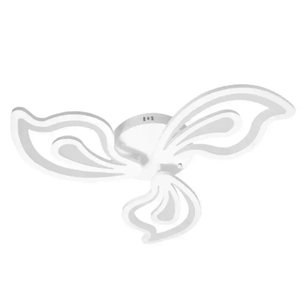 Lustra LED cu telecomanda GLORIOSA 40W, 3 Petale, lumina Rece/Calda/Neutra, Dimabila, Alb, imaginea 7