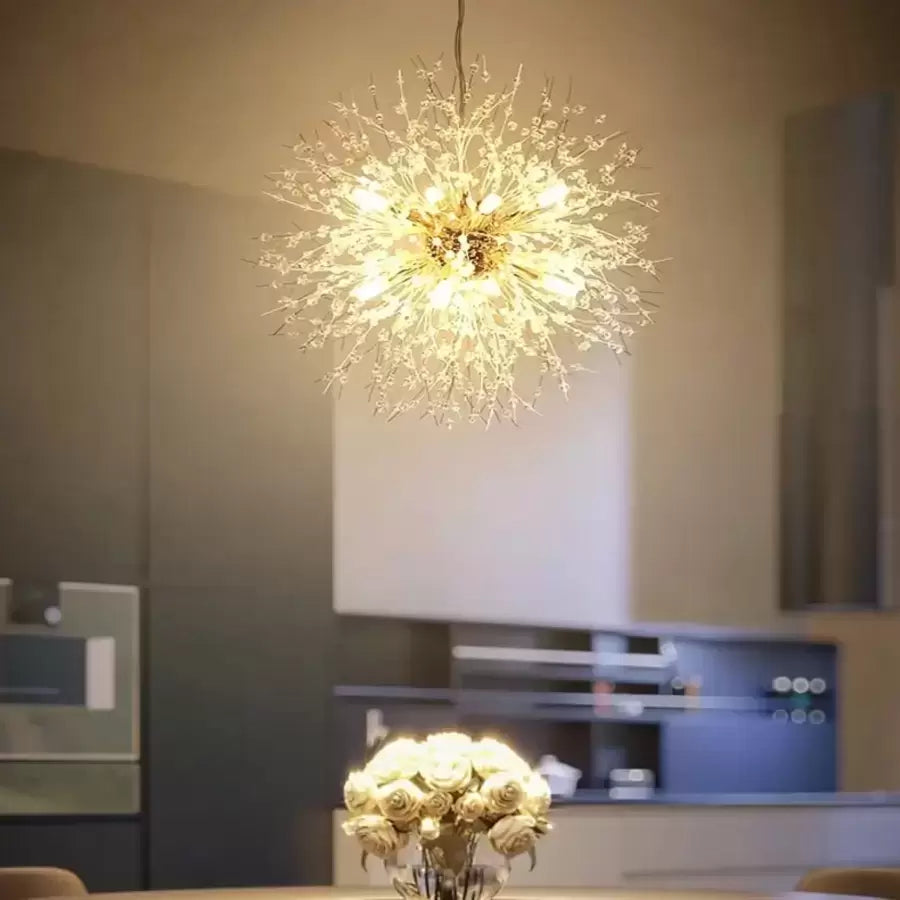 Candelabru Cristal Schönbrunn, 12x G9, Diametru 60cm, Auriu Lucios, Inaltime Reglabila