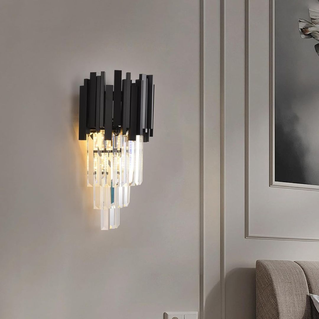 Aplica Candelabru Cristal BLOIS Piccolo, 2xE14, Negru, imaginea 6