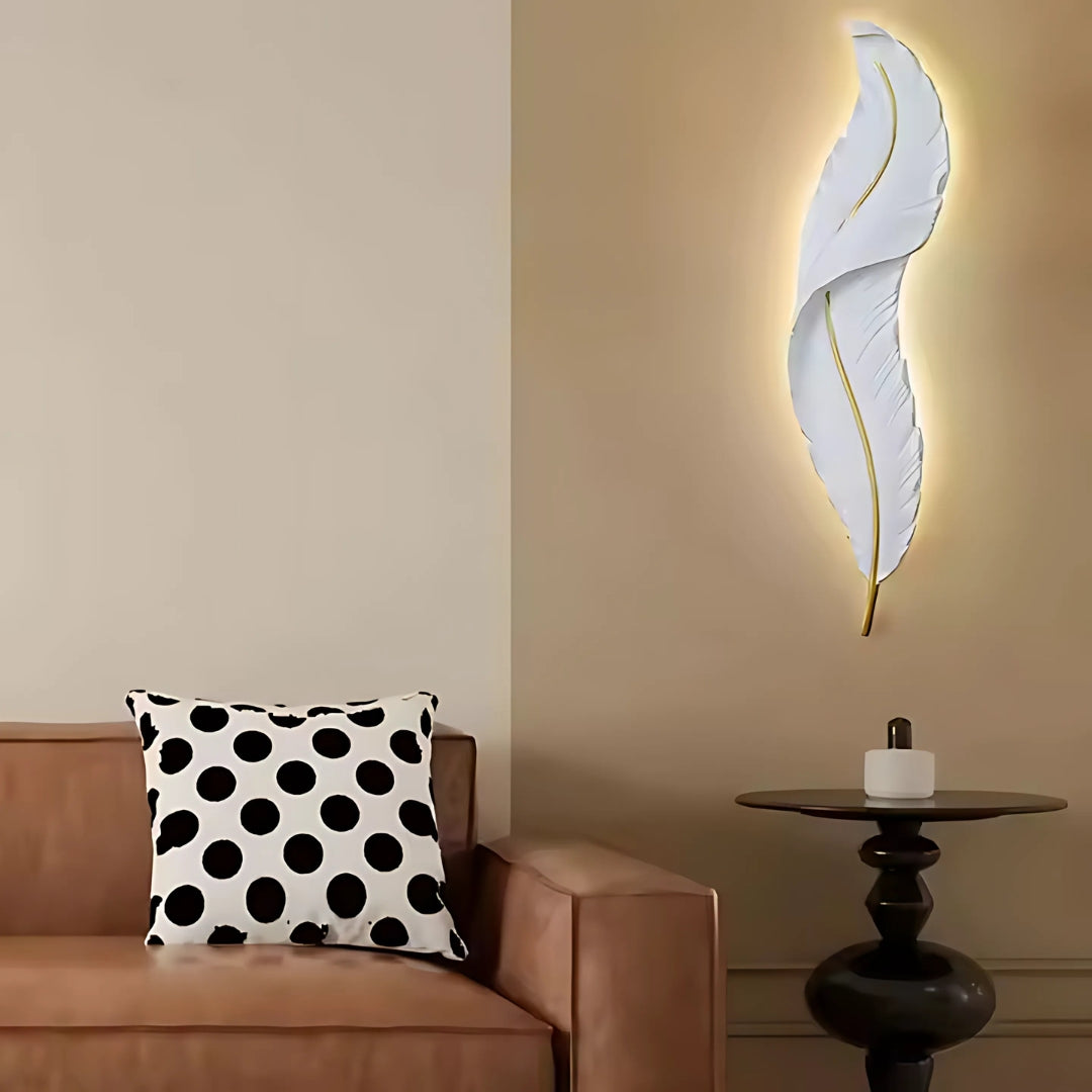 Lustra LED, Pena Decorativa 85CM 31W Lumina Rece/Calda/Neutra Alb Auriu