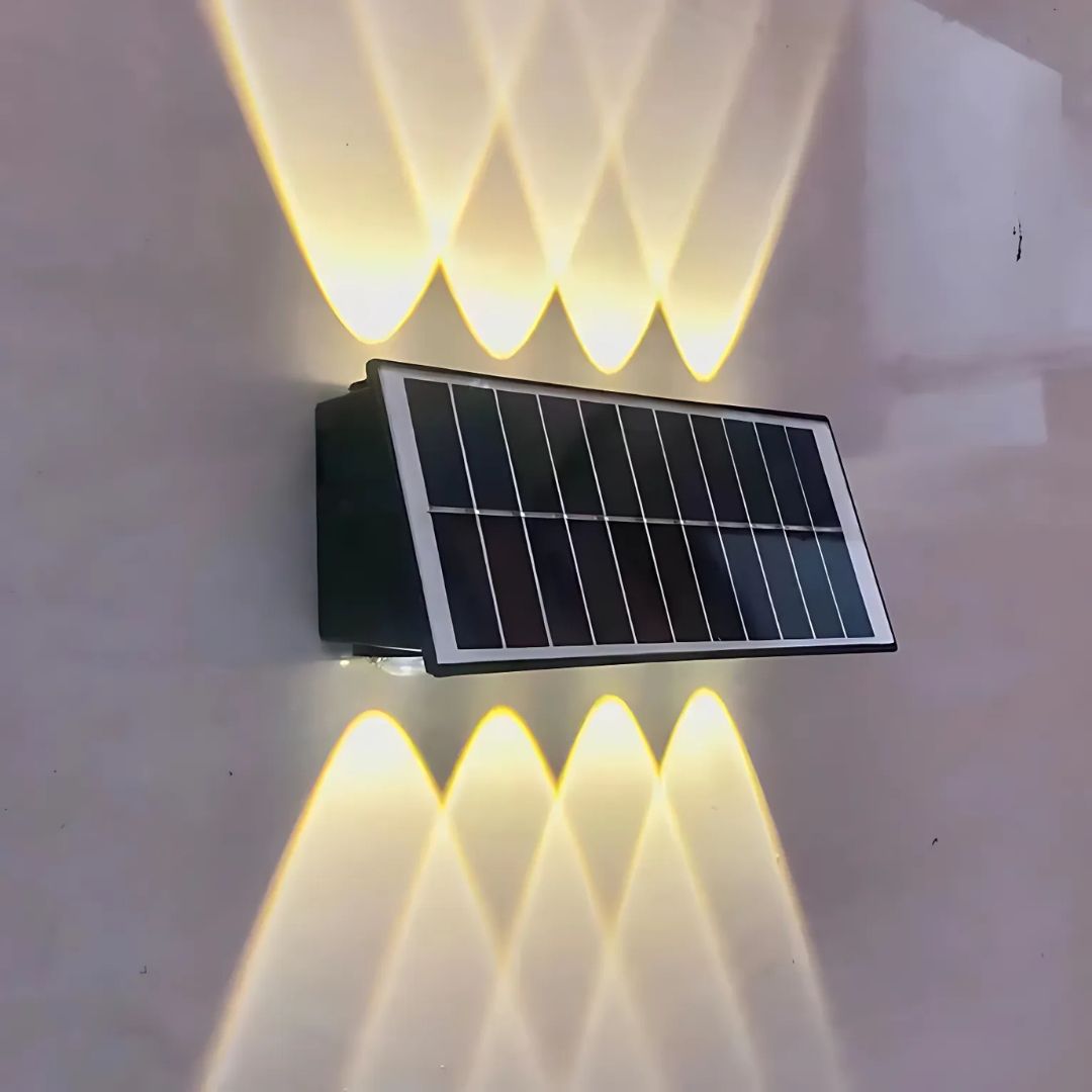 Aplica LED Exterior Solaris, 8 Surse de lumina, Lumina Calda, Negru, imaginea 4