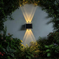 Aplica LED Exterior Solaris, 4 Surse de lumina, Lumina Calda, Negru