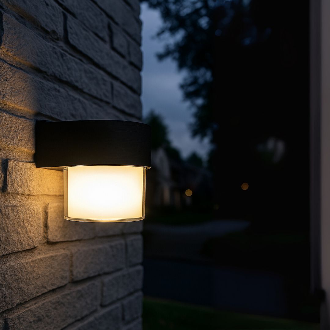 Aplica LED Exterior MIRA, 1 Sursa de lumina, Lumina Calda, Negru, imaginea 3