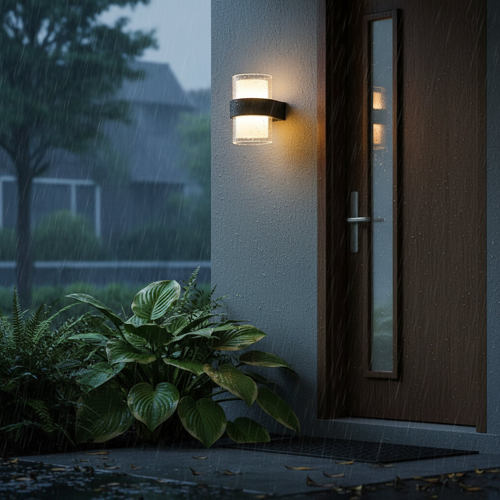 Aplica LED Exterior MIRA, 9W, 2 Surse de lumina, Lumina Calda, Negru, imaginea 1