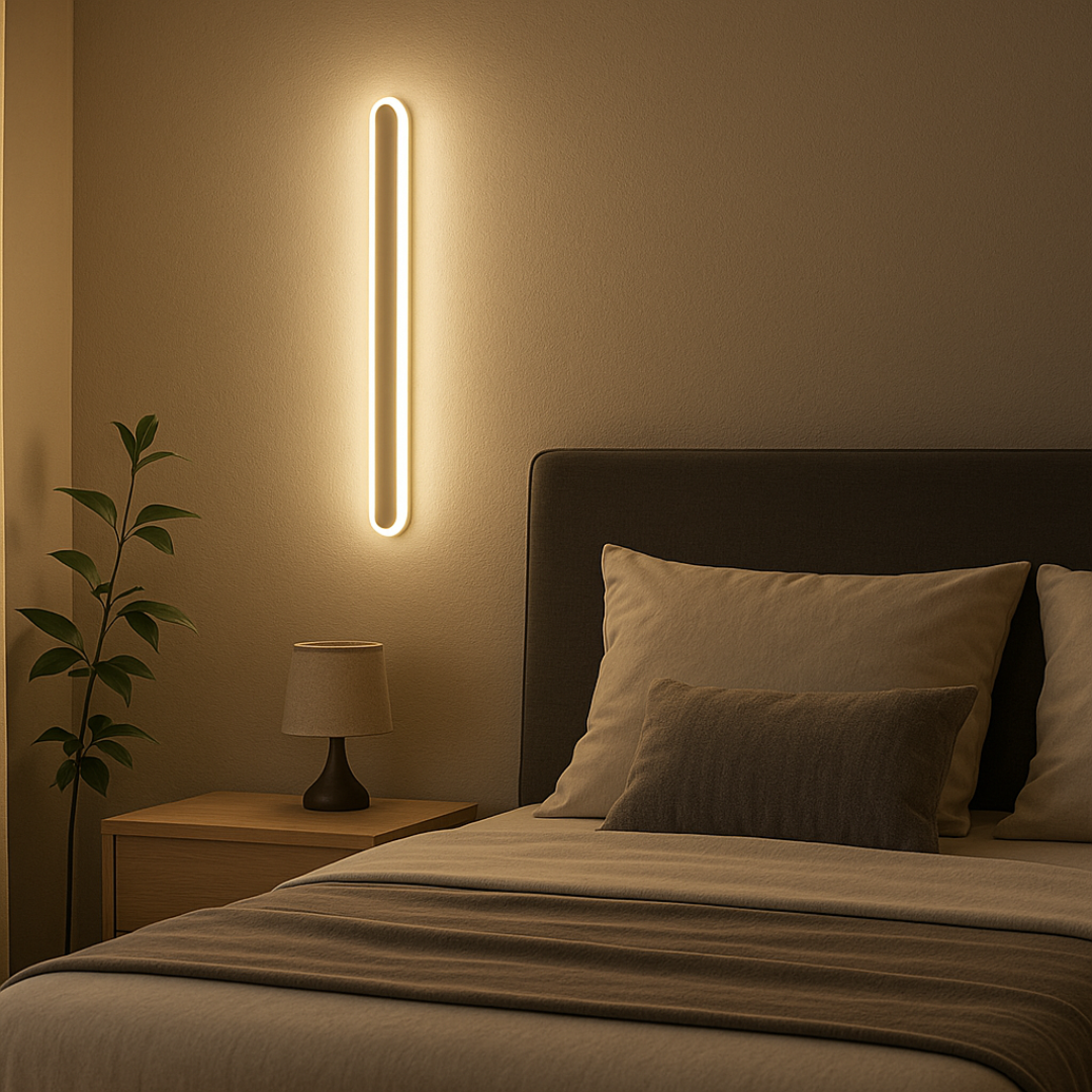 Aplica LED de Exterior SUHA, Lungime 50cm, 6W, IP65, Metal, Liniar, Alb