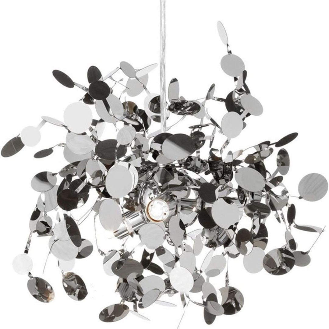 Candelabru Modern, CAPRICIO Allegro, 2xE14, Diametru 40cm, Crom Lucios, Inaltime Reglabila